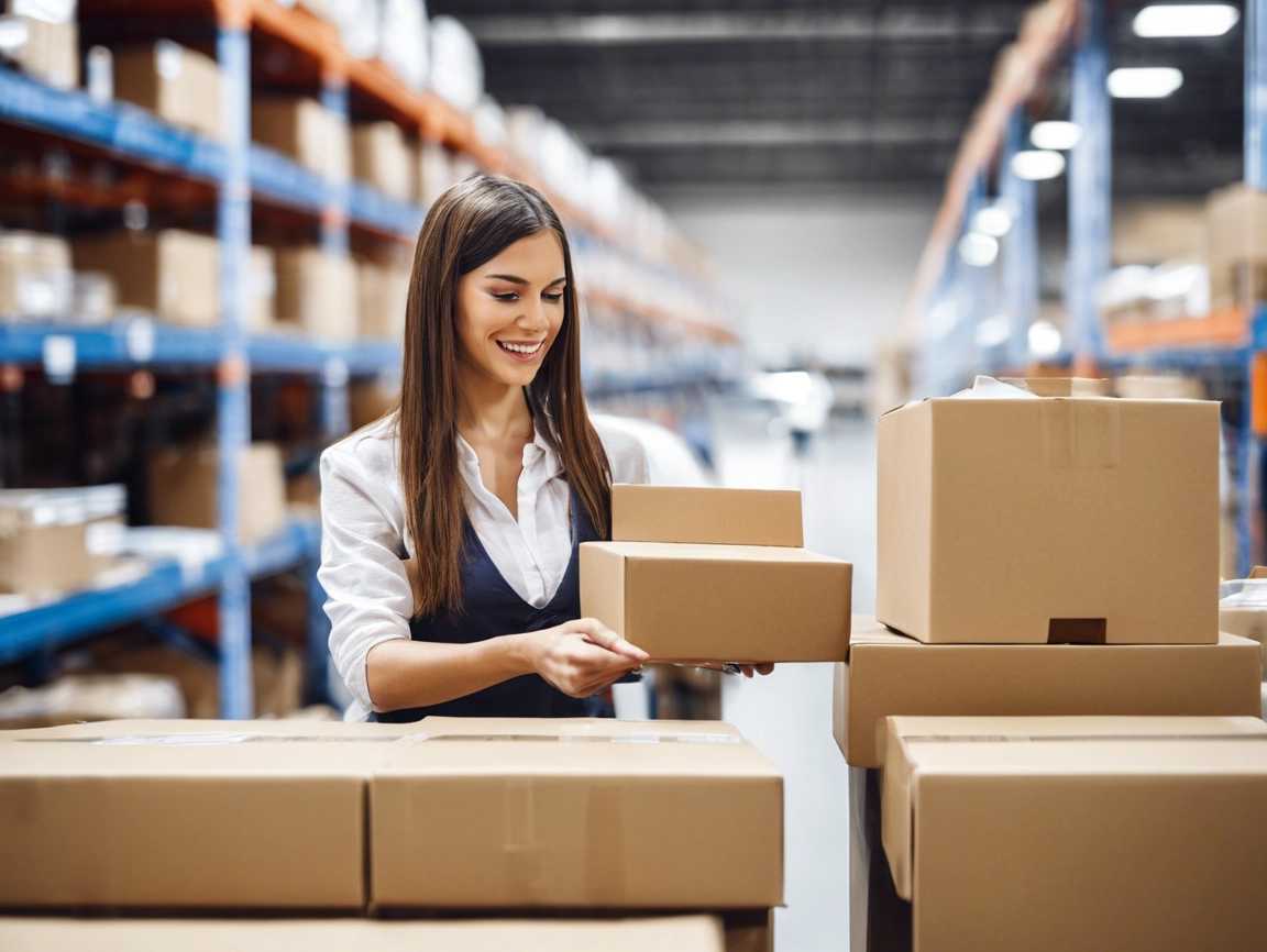Woman performing Order Fulfillment Services